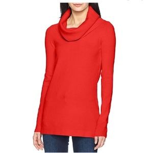 NWT! French Connection Red Cowl Neck Tunic Sweater!